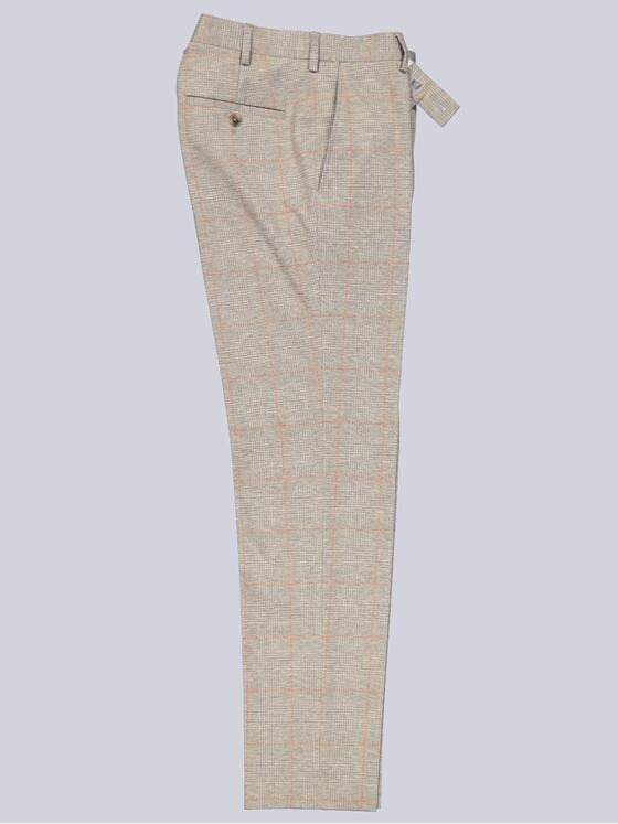 emilio adani Herren Anzughose mit dezentem Karo Beige 40363