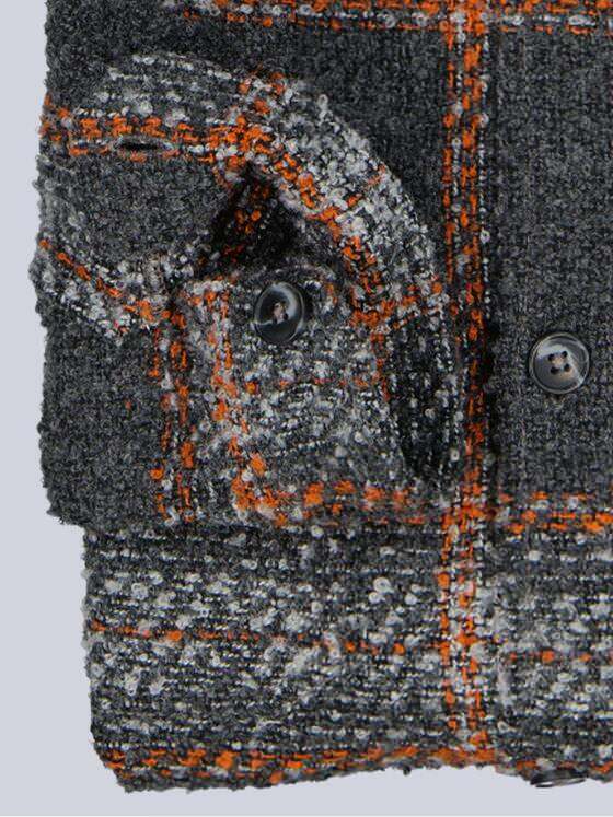 engbers Herren Overshirt in Teddy-Qualität Rostorange 39469