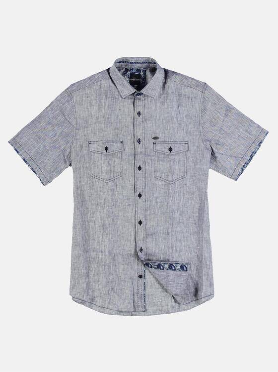 engbers Herren Hemd uni Marineblau 31633