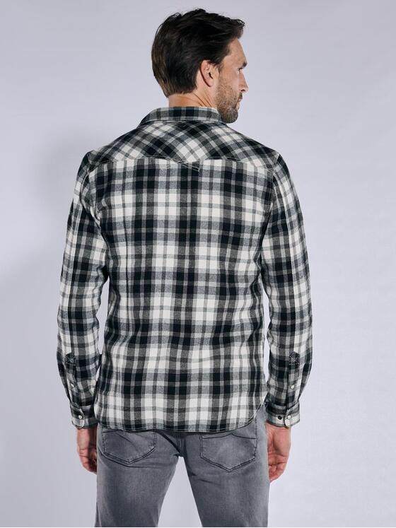 engbers Herren Langarm-Hemd kariert Saphirblau 37779