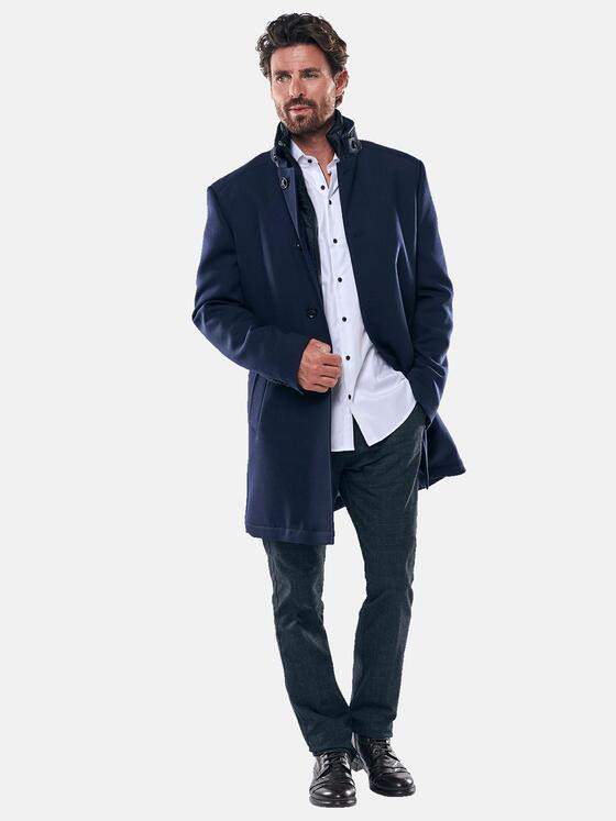 engbers Herren Edler Mantel mit leichter Wattierung Saphirblau 31447