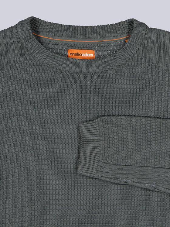 emilio adani Herren Pullover strukturiert Grün 39178