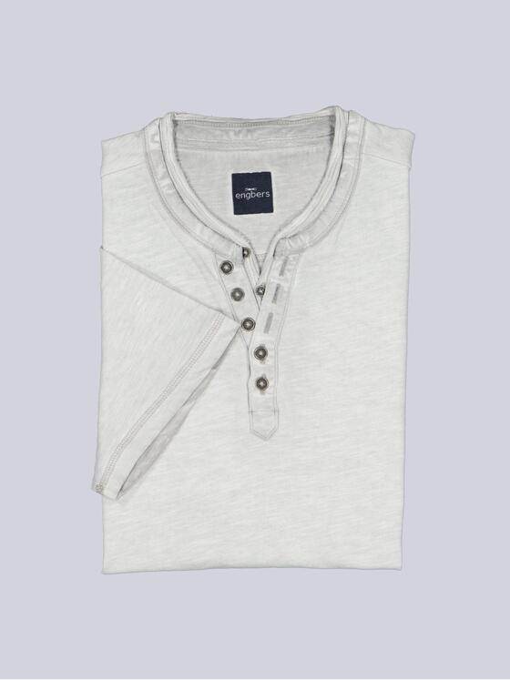 engbers Herren Henley T-Shirt Hellgrau 38337
