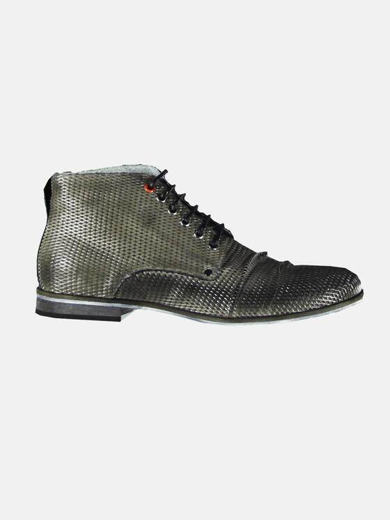 emilio adani Herren Boots mit geprägtem Leder Grau 29110