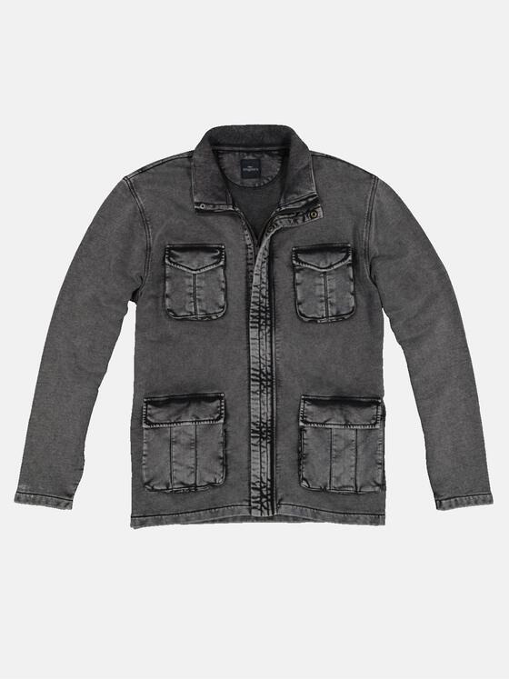 engbers Herren Sweatjacke Stehbund authentisch gefärbt Anthrazit 32704