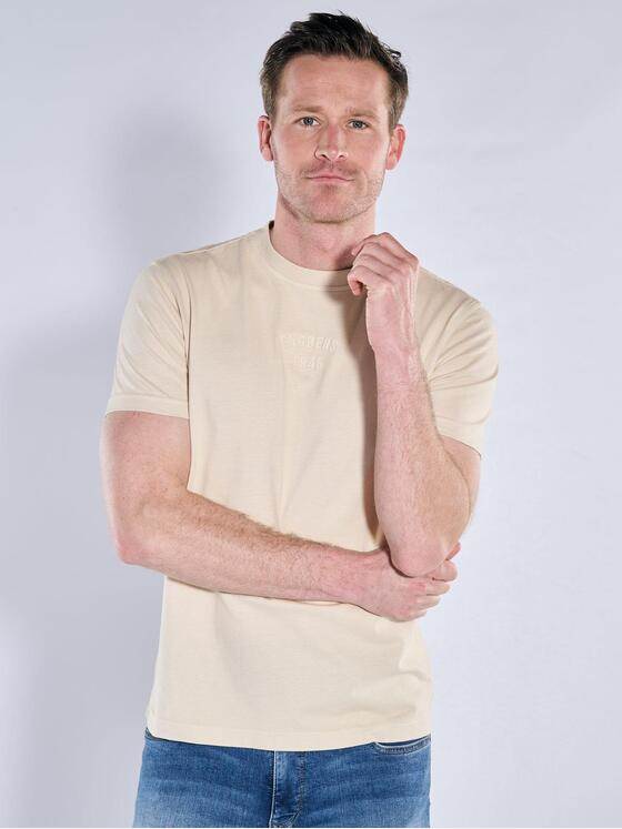 engbers Herren Rundhals T-Shirt Beige 39930