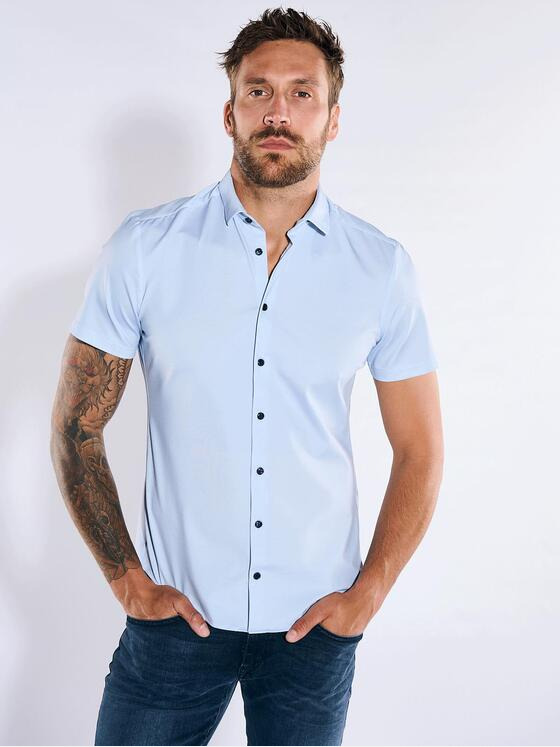 Herren Kurzarm-Hemd slim fit 36886