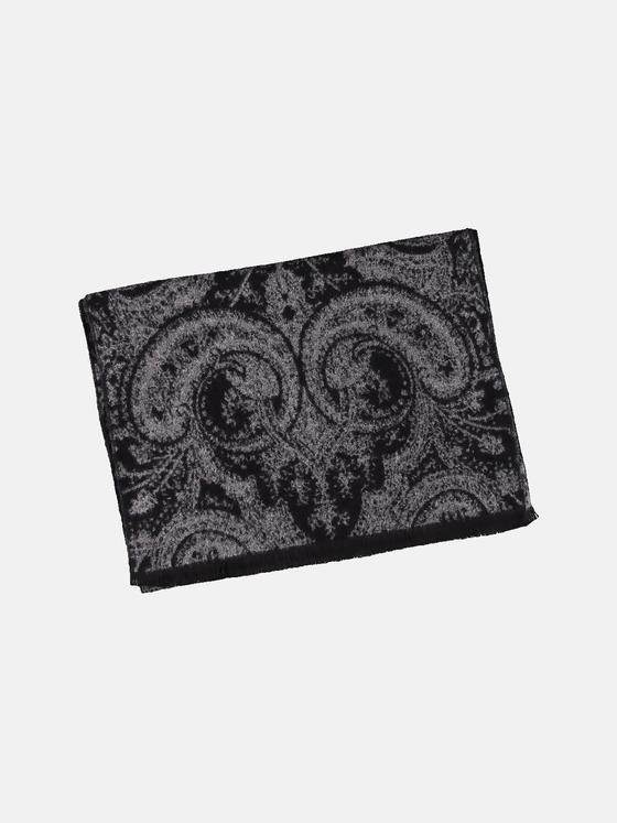 emilio adani Herren Schal im Paisleydesign Grau 30466