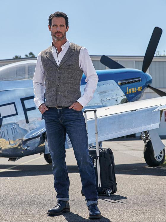 engbers Herren Sakkoweste in hochelatischer Warenqualität Anthrazit 30243