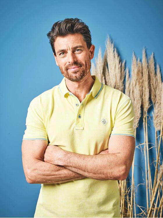 engbers Herren Poloshirt mit Kontrastdetails Zitronengelb 31539
