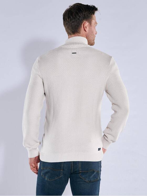 engbers Herren Strickjacke strukturiert Hellgrau 39513