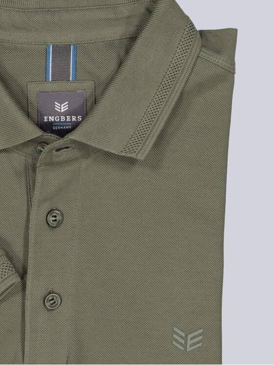 ENGBERS GERMANY Herren Polo-Shirt aus Pima-Baumwolle Oliv 38555