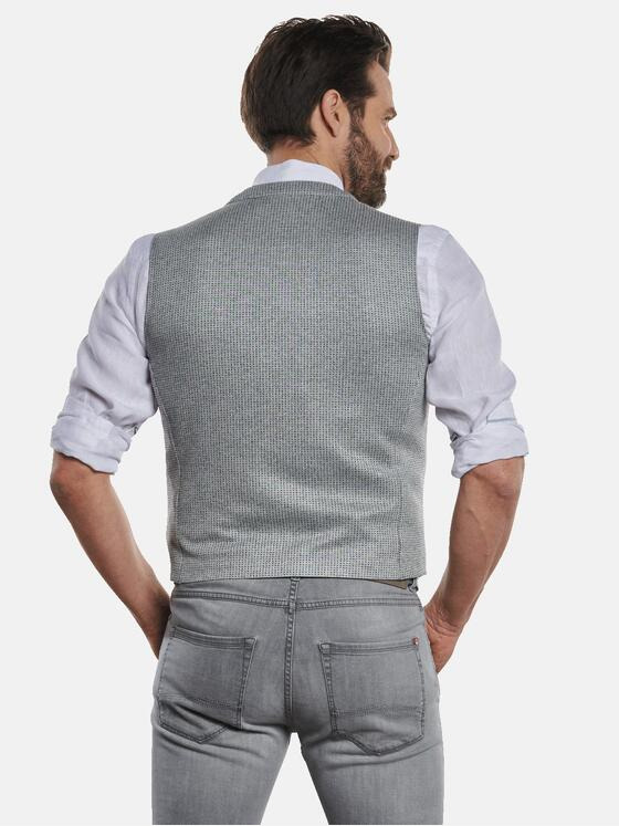 engbers Herren Sakko-Weste gemustert Grau 32603