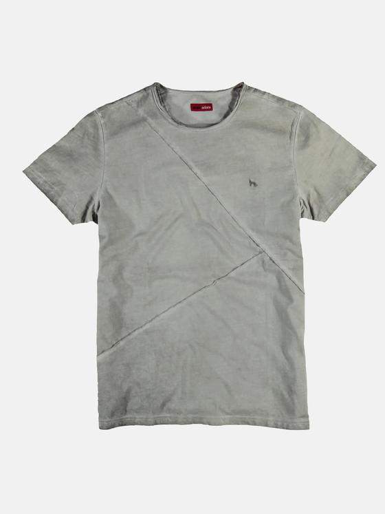 emilio adani Herren Rundhals T-Shirt Grau 23660