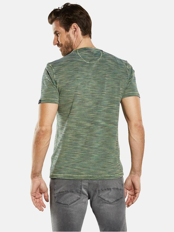 engbers Herren T-Shirt gestreift Grün 34518