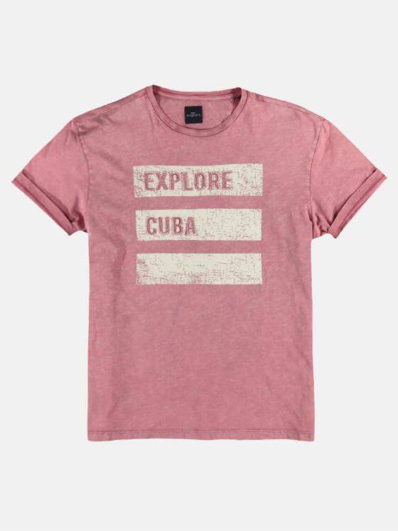 engbers Herren Rundhals T-Shirt Rosa 23879
