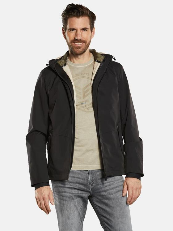 ENGBERS GERMANY Herren Jacke mit herausnehmbarer Weste Schwarz 34433