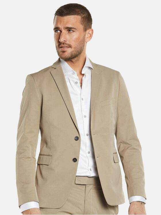 emilio adani Herren Anzug-Sakko Slim fit Beige 34593