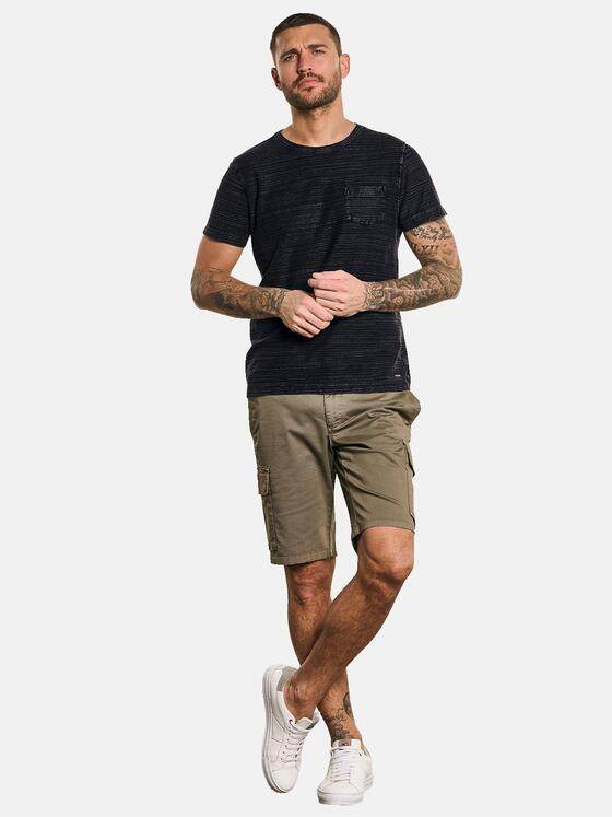 emilio adani Herren T-Shirt gestreift Grau 32705