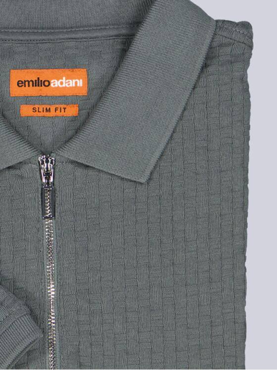 emilio adani Herren Polo-Shirt uni Türkis 39215