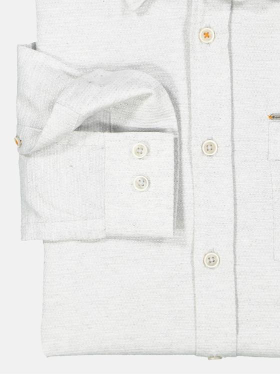 emilio adani Herren Langarm-Hemd uni Grau 35463