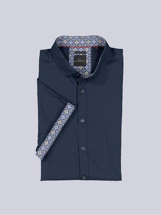 engbers Herren Kurzarm-Hemd "My Favorite" Blau 36300