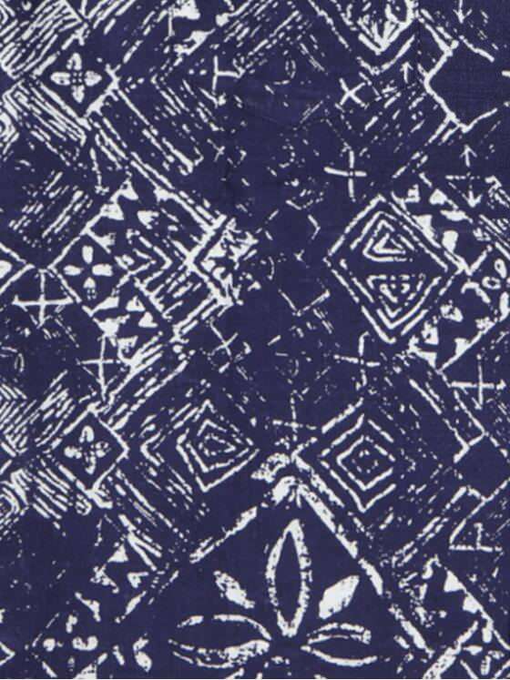 emilio adani Herren Kurzarm-Hemd mit All-Over-Print Blau 33403