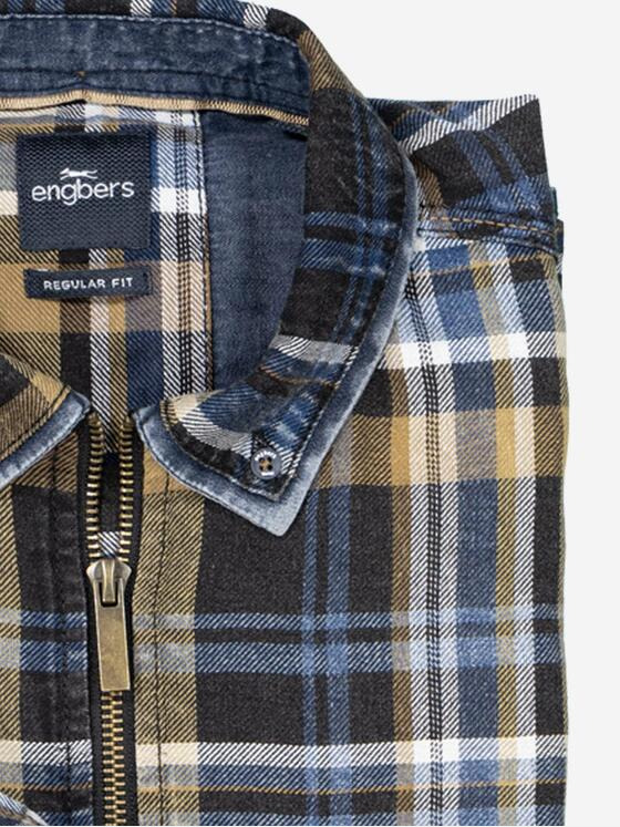 engbers Herren Overshirt kariert Braun 37268