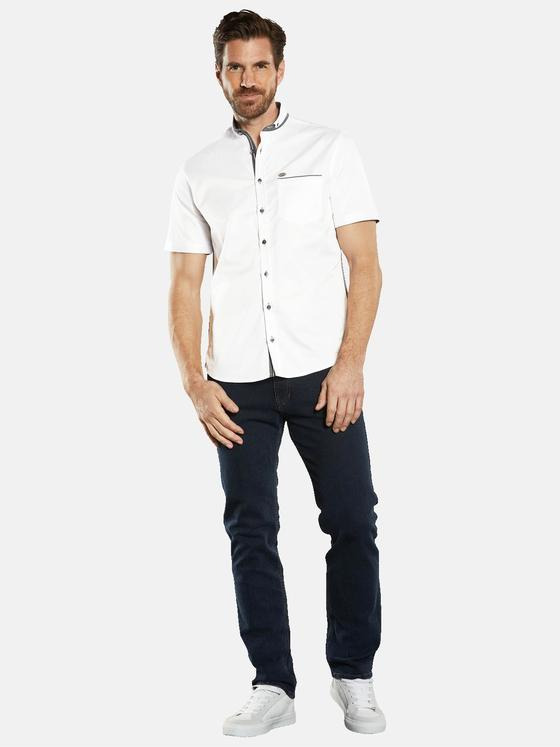 engbers Herren Kurzarm-Hemd mit Stehkragen Reinweiss 34750