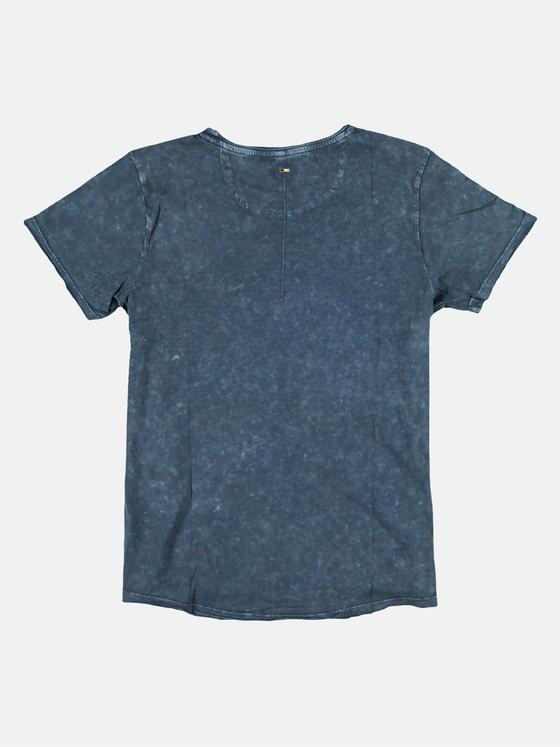 emilio adani Herren Rundhals T-Shirt Blau 26365