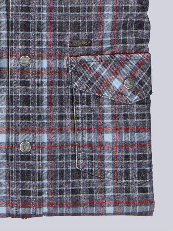 engbers Herren Langarm-Hemd gemustert Grau 39468