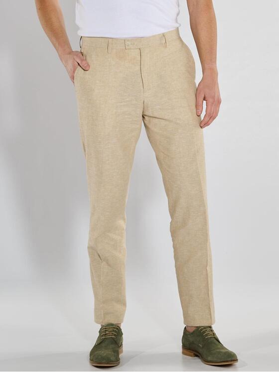 engbers Herren Anzug-Hose slim fit Beige 36473