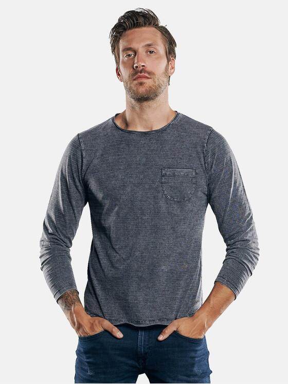 emilio adani Herren Rundhals Shirt Grau 30316