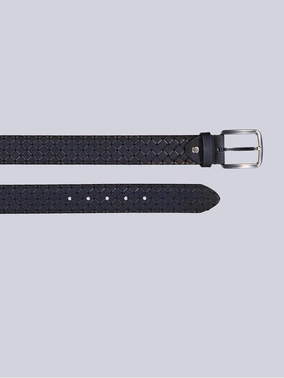 engbers Herren Ledergürtel gemustert Indigoblau 38815