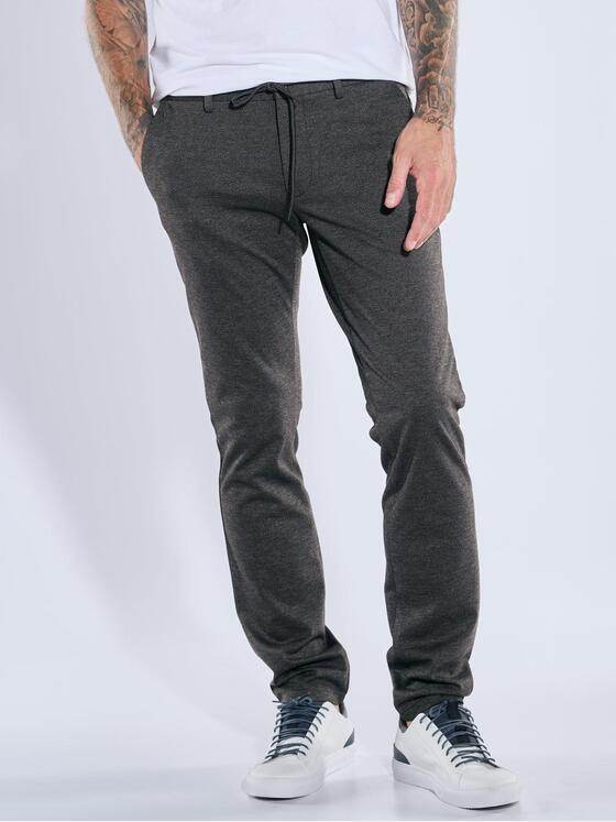 emilio adani Herren Chino mit Tunnelzug Anthrazit 39112