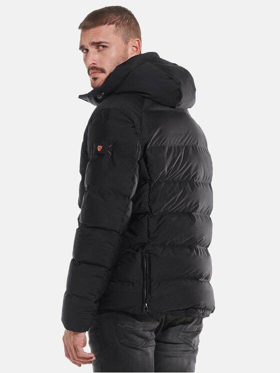 emilio adani Herren Steppjacke kurz Schwarz 32309