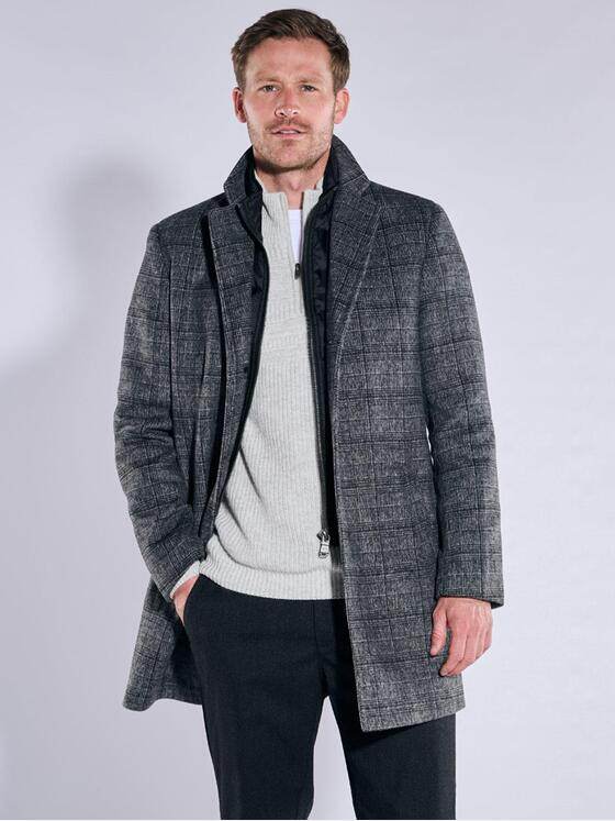 engbers Herren Mantel mit herautrennbarem Inlet Grau 37539