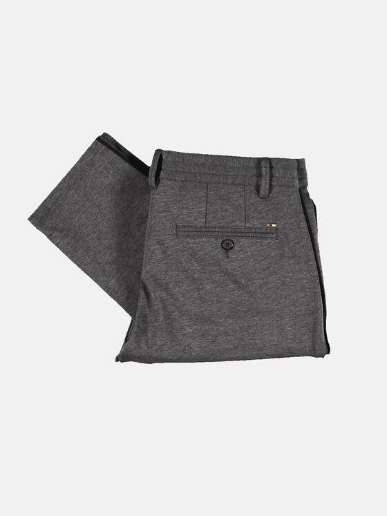 emilio adani Herren Jersey Hose im Retrodesign Grau 30333