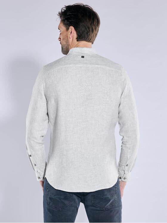 ENGBERS GERMANY Herren Langarm-Hemd aus Leinen Khaki 38541