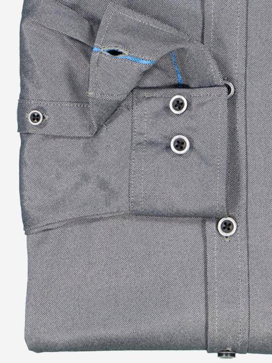 ENGBERS GERMANY Herren Langarm-Hemd slim fit Grau 37877