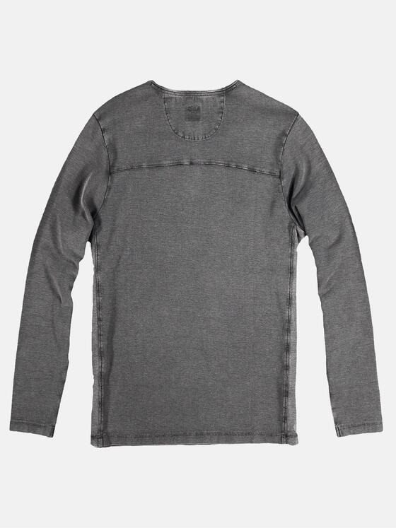 engbers Herren Henley Shirt Dunkelgrau 28910