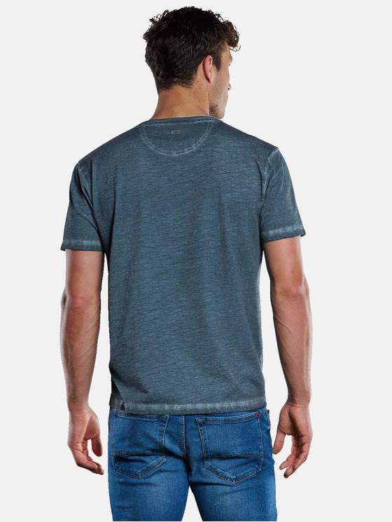 engbers Herren T-Shirt mit Print Indigoblau 33408