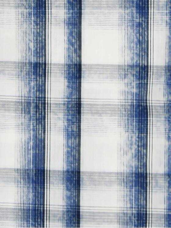 engbers Herren Sommerliches Karohemd mit dezenten Kontrastdetails Marineblau 29608