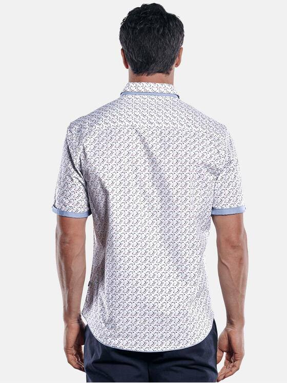 engbers Herren Modisches Kurzarmhemd mit Kontrastbesatz am Ärmel Himmelblau 29883