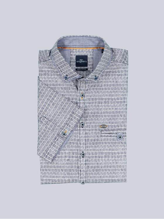 engbers Herren Kurzarm-Hemd regular Marineblau 38502