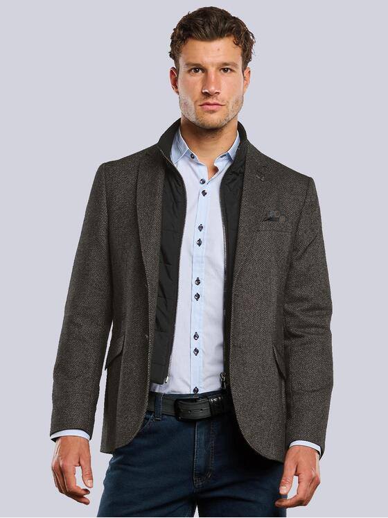 engbers Herren Sakko mit Inlet Schokobraun 33597