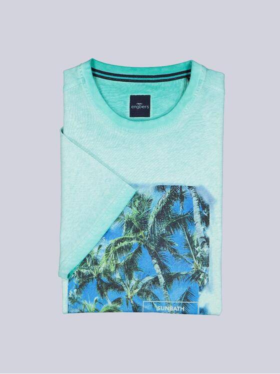 engbers Herren T-Shirt uni Tuerkis 38974