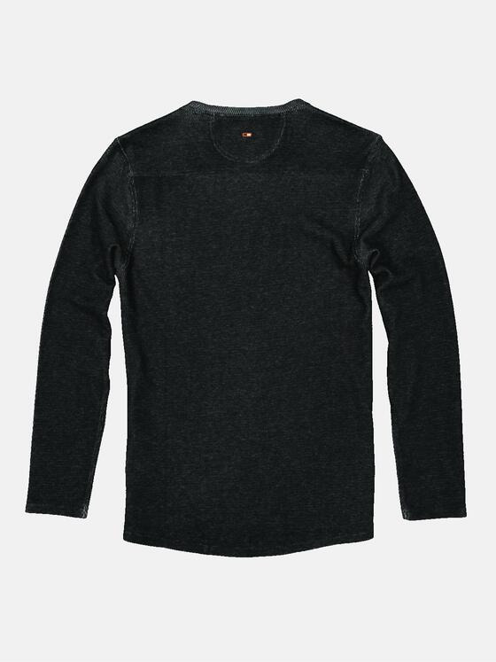 emilio adani Herren Pullover slim fit Schwarz 35249