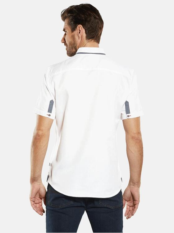 engbers Herren Kurzarm-Hemd uni Weiß 34272