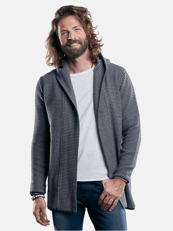 emilio adani Herren Modischer Cardigan mit melangiertem Garn Beige 29665